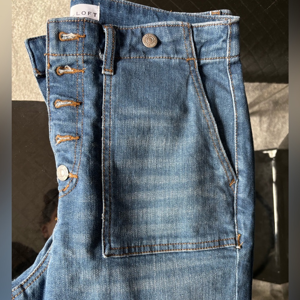 LOFT Blue Flare & Wide Leg Jeans